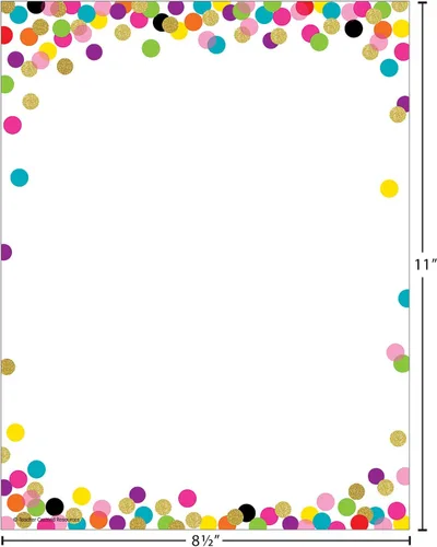 Miniatura 3 de Papel para computadora con confeti