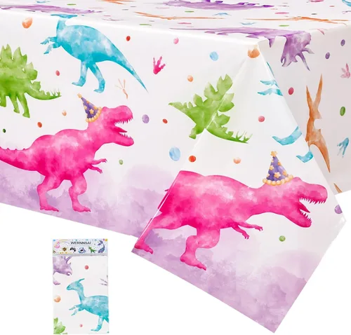 Miniatura 28 de WERNNSAI 2 manteles de unicornio – Decoración de cumpleaños de unicornio, mantel de arco iris, decoración de mesa de arco iris para niños y niñas