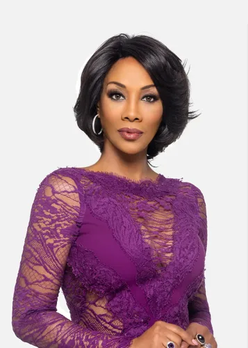 Vivica A. Fox KAIA - Peluca de encaje frontal HD de 11 pulgadas con cabello lacio en capas y parte lateral invisible Remi cabello humano natural - 2
