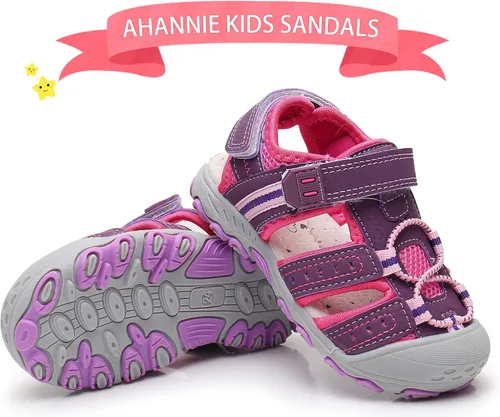 Miniatura 6 de Ahannie Sandalias deportivas para niños y niñas, sandalias de playa con punta cerrada, zapatos de verano para niños pequeños