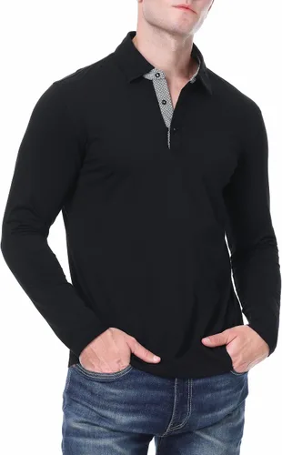 Miniatura 3 de Alex Vando Polo para hombre, manga corta, ajuste regular, diseño de moda