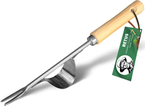 Betus Desbrozadora manual manual – Base de apalancamiento a prueba de flexión para una eliminación súper fácil de malezas y excavación más profunda