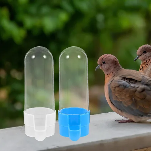 Miniatura 8 de Generic Comedero de agua para pájaros, 2 unidades, dispensador de alimentos para pájaros y mascotas, dispensador de agua automático suspendido