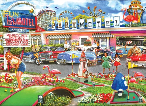 Miniatura 9 de RoseArt - Regreso al pasado - Televisión nocturna familiar - Rompecabezas de 1000 piezas para adultos