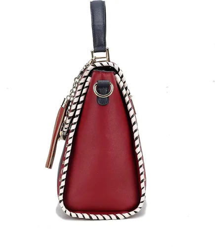Miniatura 5 de MKF - Bolso bandolera para mujer, de piel sintética, con asa superior
