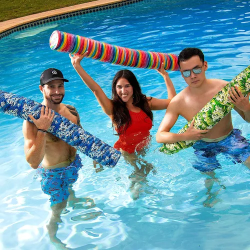 Miniatura 3 de IMMERSA Fideos de piscina jumbo, revestimiento de vinilo suave a base de agua de alta calidad y fideos de espuma resistentes a los rayos UV
