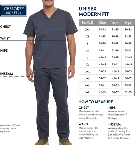 Miniatura 2 de CHEROKEE - Conjunto de pantalón y filipina unisex para dama