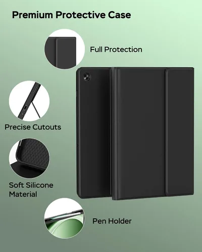 Miniatura 7 de Funda para Samsung Galaxy Tab A9/A11 Plus con teclado, para A9+ 2023/A11+ 2025 11 pulgadas, funda para tableta con teclado inalámbrico desmontable