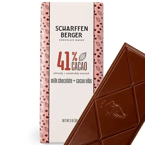 Miniatura 9 de Barra de Chocolate Scharffen Berger - Chocolate Negro - 62 Por Ciento Cacao - Semi-Amargo - Fino Artesanal - Barras de 3 onzas - Paquete de 12