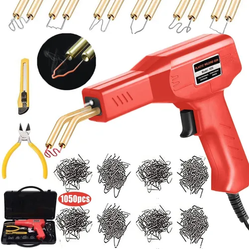 Miniatura 7 de Kit de Soldadura de Plástico para Reparación de Parachoques de Coche, Kit de Soldadura con Grapadora Caliente, Soldador de Reparación de Plástico, 6