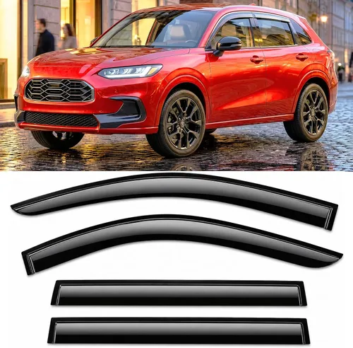 Miniatura 11 de Protección contra la lluvia con cinta adhesiva para Honda Civic Hatchback 2022-2026, deflector para ventana lateral HB LX Sport Touring EX-L