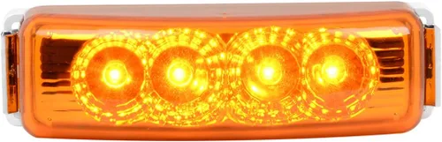 Miniatura 10 de GG Grand General 77853 Luz LED rectangular rojo/transparente Spyder con soporte negro Rojo (Red/Clear)