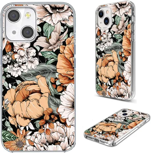 Miniatura 27 de Funda protectora completa a prueba de golpes, delgada, suave, TPU transparente, para iPhone 14/13 6.1, diseño de animales de dibujos animados
