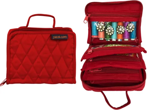 Miniatura 7 de Yazzii Crafters - Mini bolsa organizadora de almacenamiento multiusos para manualidades, cosméticos y joyas