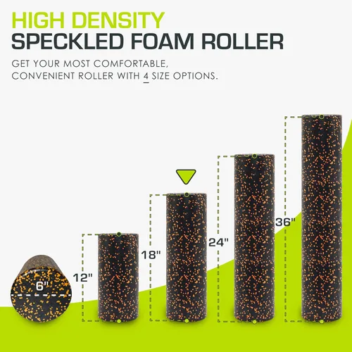 Miniatura 2 de ProsourceFit Rodillos de espuma de alta densidad de 18 pulgadas de largo, herramienta de masaje atlético firme de cuerpo completo para estiramiento