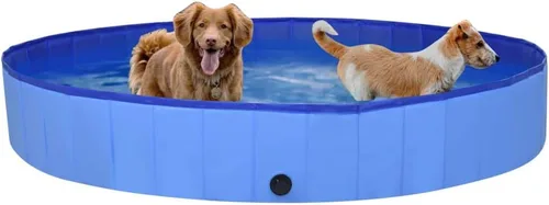 Miniatura 10 de SKM Piscina Plegable para Perros Rojo 31.5"x7.9" PVC