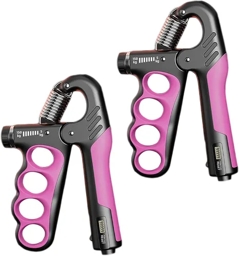 Miniatura 10 de 2 unidades de entrenamiento de fuerza de agarre de mano, 11-220 libras, agarre de mano ajustable, fortalecedor de antebrazo con contador