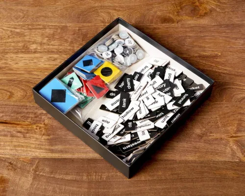 Miniatura 4 de Haiclue Juego de mesa de ritmo rápido para 2 a 12 jugadores Combina fichas de palabras para crear pistas Actividad creativa para adultos