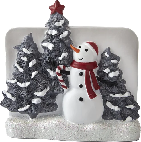 Miniatura 10 de SKL Home Dispensador de jabón de muñeco de nieve Whistler de Navidad/invierno para baño/cocina y regalo, multicolor