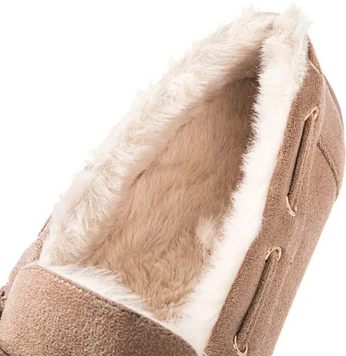 Miniatura 5 de GLOBALWIN Mocasines para mujer, para invierno, para interiores y exteriores, con forro de piel sintética