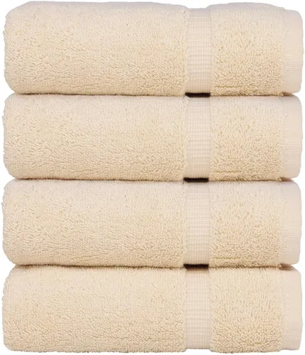 Miniatura 75 de Colección de calidad de hotel y spa, altamente absorbente y de secado rápido, 100% algodón turco, 750+ GSM, toallas ecológicas, toallas con borde