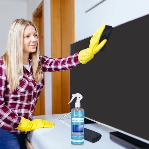 Miniatura 4 de Limpiador de pantalla de 17.9 onzas Spray Cadith Kit de limpieza de pantalla táctil para pantalla de TV, computadora, computadora portátil