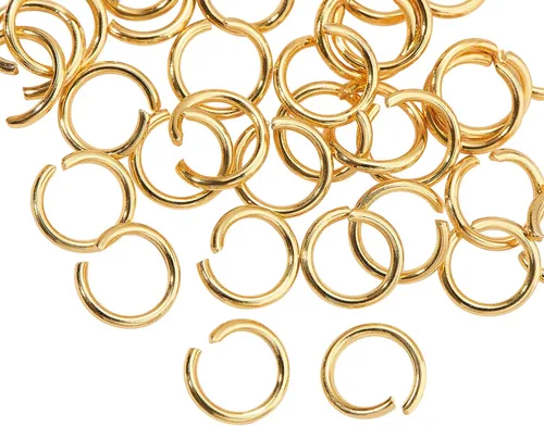 Miniatura 11 de DanLingJewelry 1000 anillos de salto abiertos de acero inoxidable 304 calibre 17 de 0.394 in para hacer joyas, conectores de joyería, encontrar
