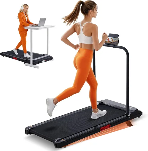 Miniatura 10 de KASSADIN Walking Pad with Handle Bar, 2026 Upgrade Portable Small Treadmill with Handles for Home Small, 3.0HP Under Desk Walking Pad Treadmill with