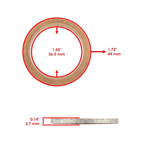 Miniatura 2 de Caltric Juntas de tubo de silenciador compatibles con Yamaha Fj09 2015 2016 / Fz09 2014 2015 2016