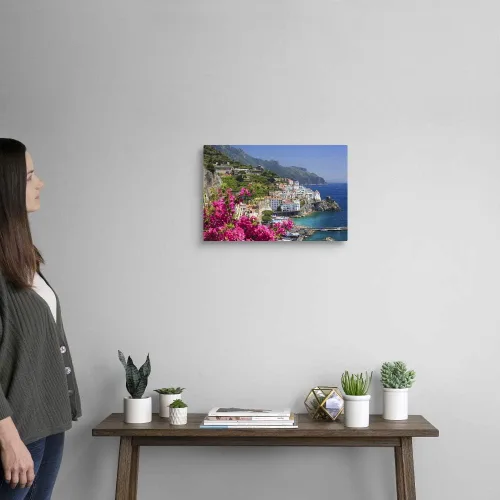 Miniatura 2 de Italia, Campania, Costa de Amalfi, Amalfi, lienzo para pared, obra de arte