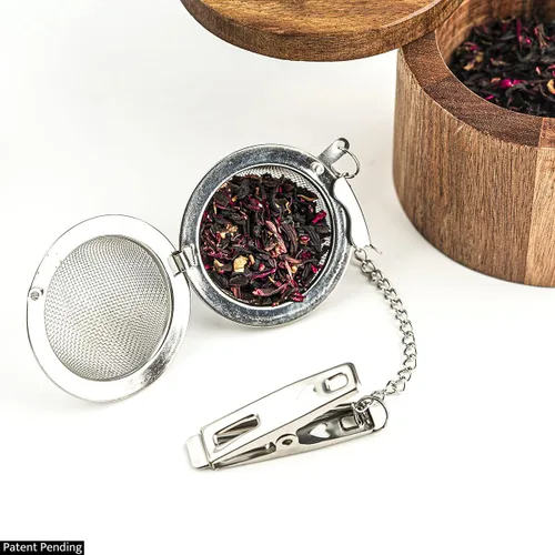 Miniatura 3 de Infusor de té de bola de té con clip para preparar té suelto, pinza perfecta, infusor de té, colador, infusor de té, malla metálica, filtro de té