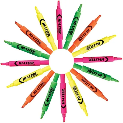 Miniatura 4 de Avery Hi-Liter - Rotuladores de punta biselada para escritorio, tinta a prueba de manchas