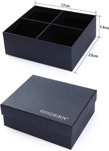 Miniatura 77 de HISDERN Juego de corbatas extralargas para hombre y pañuelo de bolsillo de 63 pulgadas, colección XL, caja de regalo, corbata, lote de 3