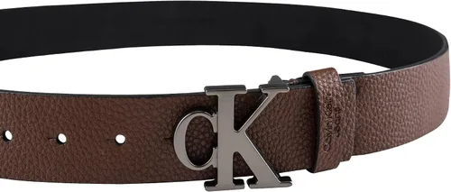 Miniatura 3 de Calvin Klein Cinturón casual CK con hebilla recortada con monograma para hombre