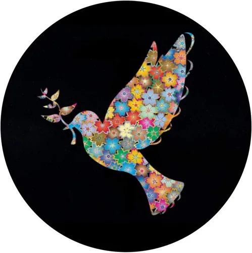 Miniatura 3 de Flor Poder Pájaro Paz Dove Retro 70s Diseño - PopSockets Grip y Soporte para Teléfonos y Tabletas