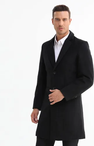Miniatura 7 de APTRO Gabardina de lujo de longitud completa para hombre, abrigo largo de lana, rompevientos de invierno