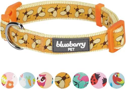Miniatura 6 de Blueberry Pet 10+ Patrones Zoo Fun Collar de perro