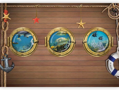 Miniatura 19 de artgeist Mural de pared premium mundo submarino, 98 x 69 pulgadas, papel tapiz no tejido XXL, decoración de pared de vellón, impresión fotográfica
