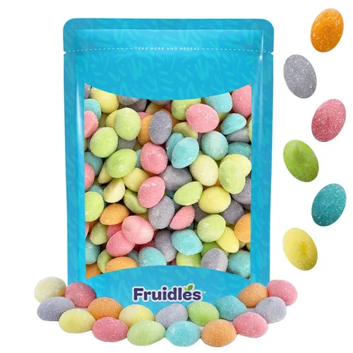 Miniatura 2 de Fruidles Huevos de Pascua con mezcla especial de gomitas, golosinas navideñas de Eggstra, deliciosos, divertidos y festivos, recuerdos de fiesta