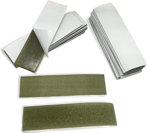 Miniatura 31 de Cinta de gancho y bucle de 4 pulgadas de ancho, verde follaje, para coser, no adhesiva, de 1 yarda de largo, cinta de gancho y bucle de nylon verde