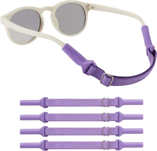 Miniatura 16 de lvvfit Correas ajustables para lentes de bebé (5-8 pulgadas), correas ajustables para lentes de sol deportivas, para niños y niñas, de 0 a 3 años