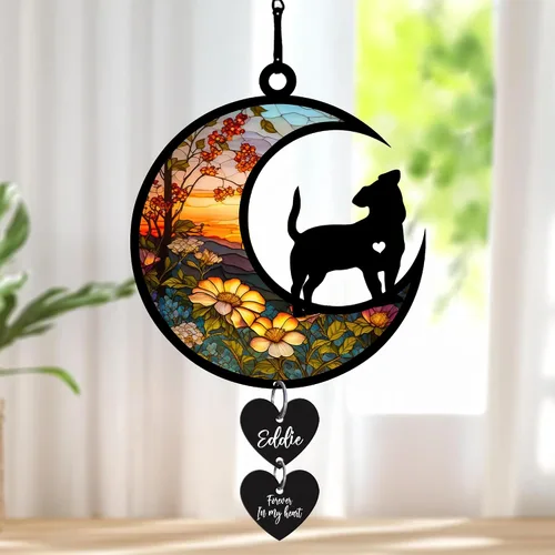 Miniatura 7 de Nazenti Atrapasoles conmemorativo personalizado para perros, adorno personalizado para perros, adorno conmemorativo para perros, pérdida de perros