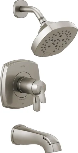 Miniatura 8 de Delta Faucet Stryke Serie 17T Gold Thermostatic H2Okinetic - Grifo de bañera y ducha, kit de moldura de válvula, mango de ducha, kit de molduras