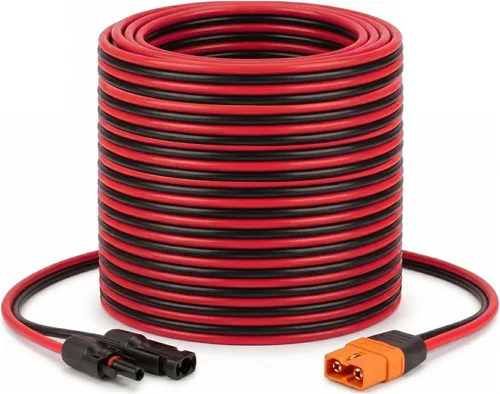 Miniatura 7 de MOOKEERF Cable solar a XT60i – 2 piezas de panel solar de 2 pies a XT60i adaptador adaptador cable de extensión para estación de energía portátil