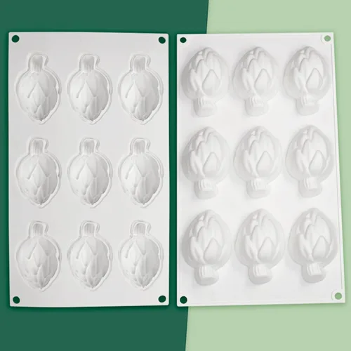 Miniatura 7 de mostsom Moldes de panadería con forma de cardo Molde de silicona para hornear para pastelería Forma de pastel para magdalenas Molde de donas Molde