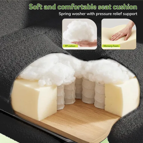 Miniatura 4 de DurayLoly Silla de oficina grande y alta con brazos y respaldo ajustables, silla de oficina ergonómica con reposapiés y tela cómoda para oficina