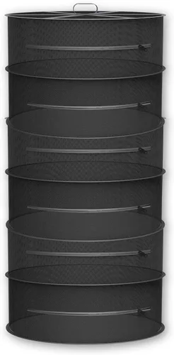 Miniatura 7 de AC Infinity Rejilla de secado de hierbas, red de malla colgante de 2 capas para plantas, semillas y brotes, 18 pulgadas de diámetro para carpas