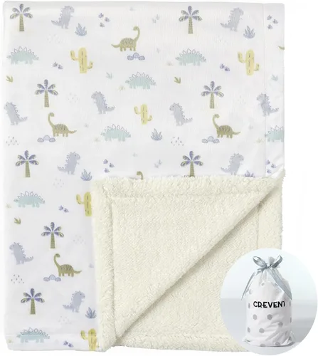 Miniatura 26 de CREVENT Manta de bebé de minky para niñas y niños, manta suave de felpa para recién nacidos - 30 x 40 pulgadas (Animal)