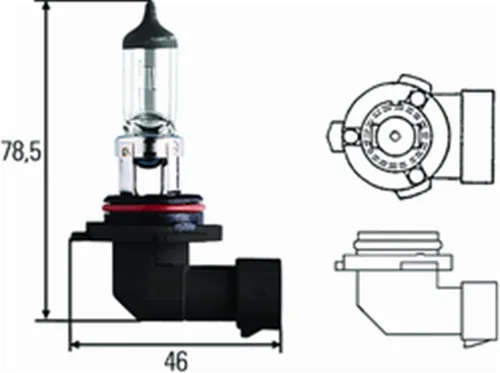 Miniatura 3 de Bombilla halógena estándar Hella HB4, 12 voltios, 55 vatios / 9006