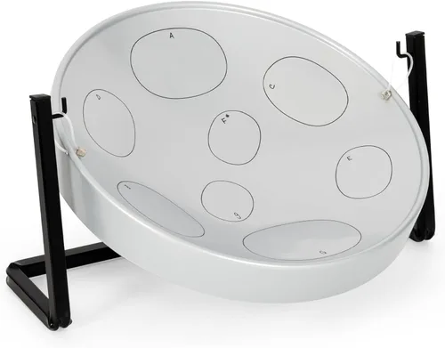 Miniatura 3 de Panyard JJ Jumbie Jam - Kit de acero listo para jugar, plata G-Major con soporte de mesa, fabricado en Estados Unidos (W1084)